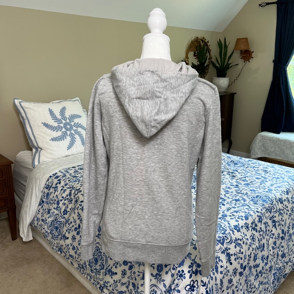 Women's North Face Light Gray Heather Urban Navy Trivet Pullover Hoodie Size S - Picture 2 of 15